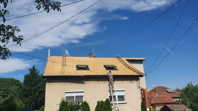 Tetőfelújítás OSB deszkázással és tetőablakokkal, 6. kép